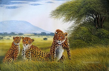 アフリカのワンジェリチーターの家族 Oil Paintings